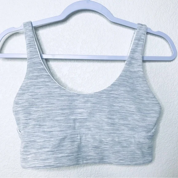LULULEMON Align Reversible Bra White/Wee Are From Space Nimbus Battleship - Picture 4 of 14